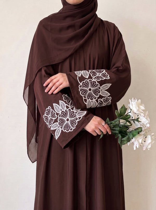 Petal Muse Abayah - Seal Brown