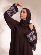 The Prism Abayah - Seal Brown
