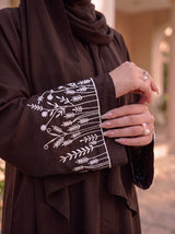 The Wildflower Abaya - Seal Brown