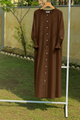 Rifle – Brown (The effortless Button-Down Abayah 🌸)