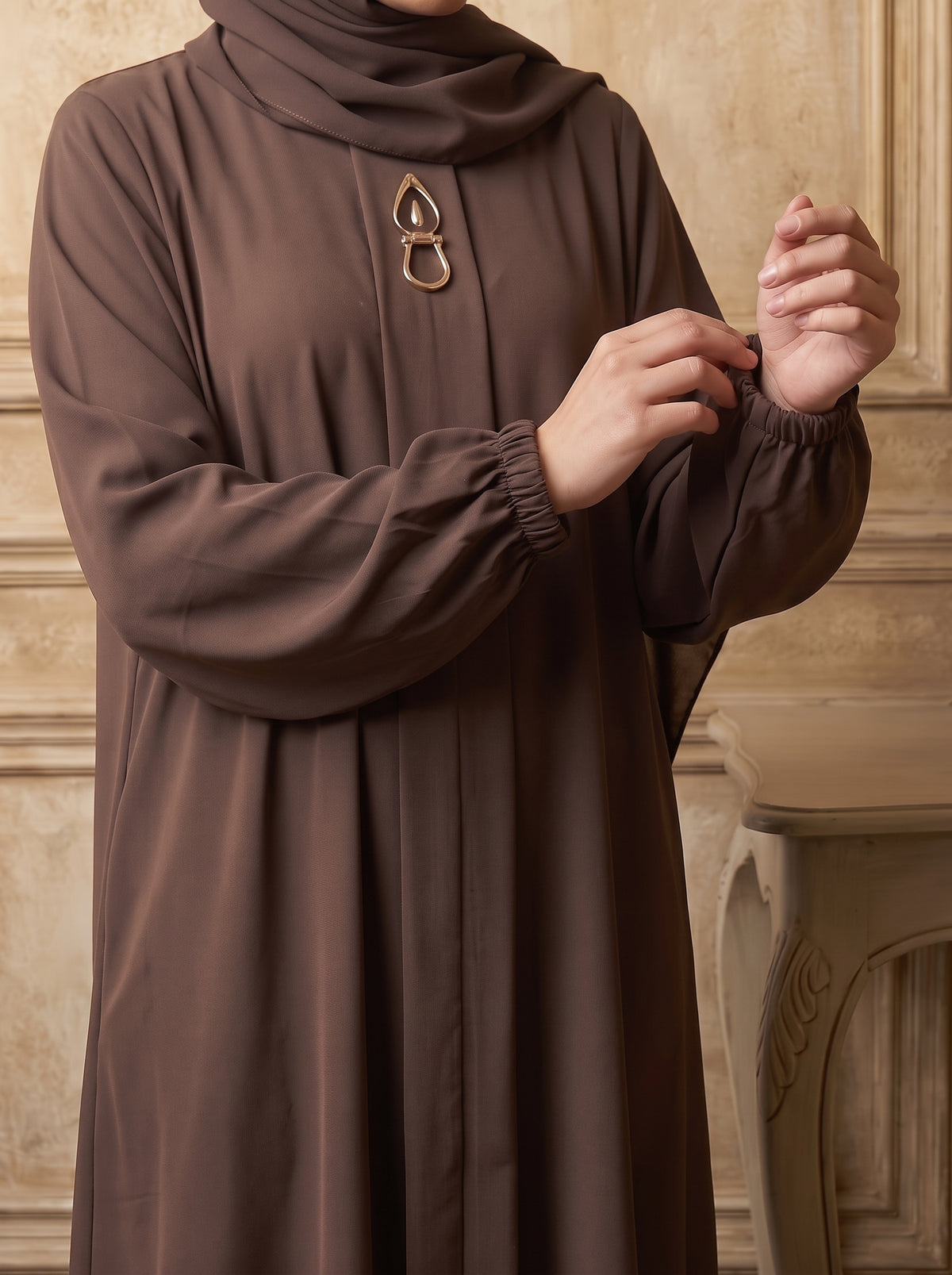 Rs. 1,599 – Everyday Plain Abaya - Softwood Camel