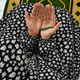 Printed Namaz Chadar with sleeves and Naqab- NC3445