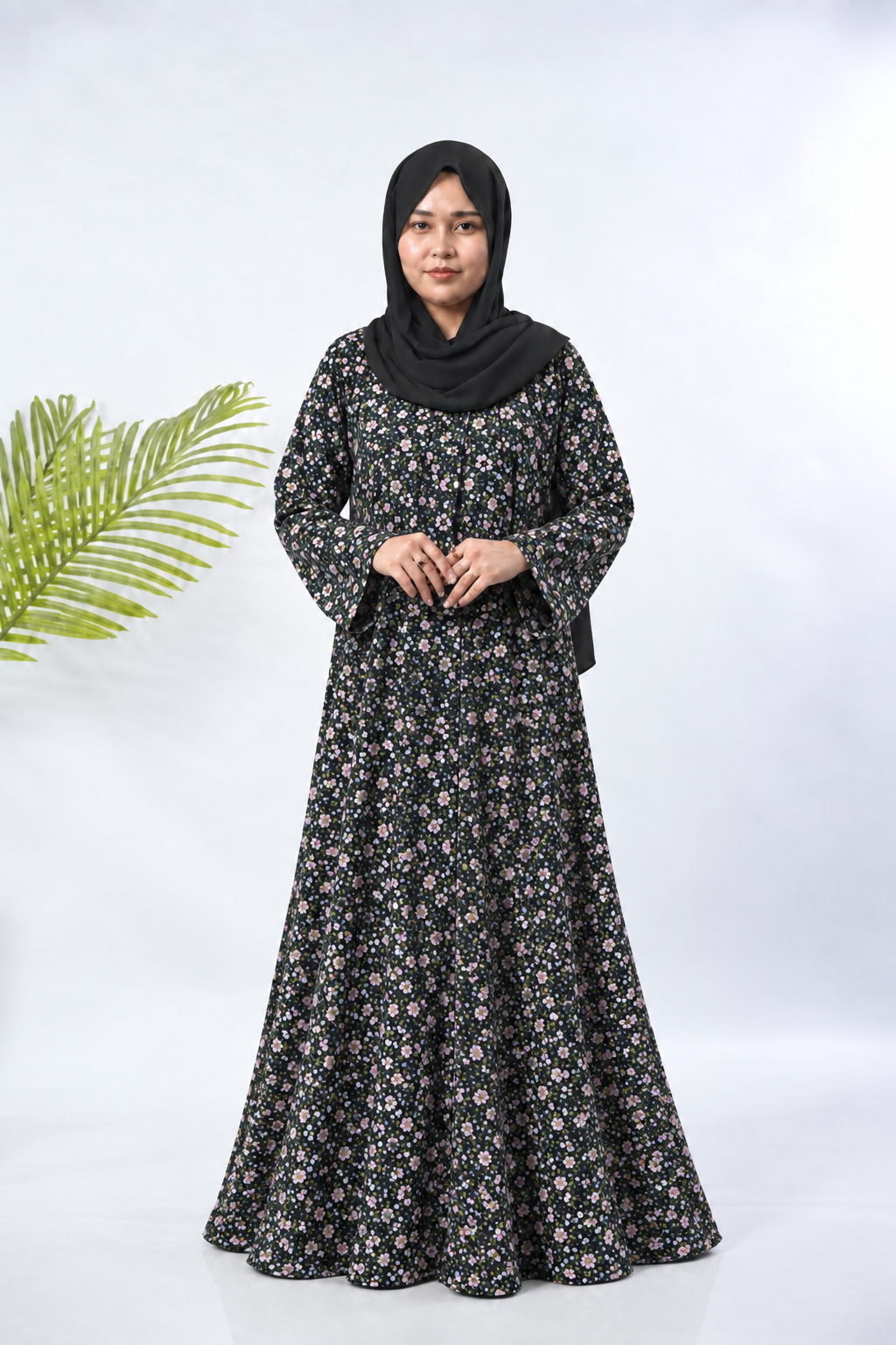 PRINTED ABAYA (PLAIN MAXI) - 223