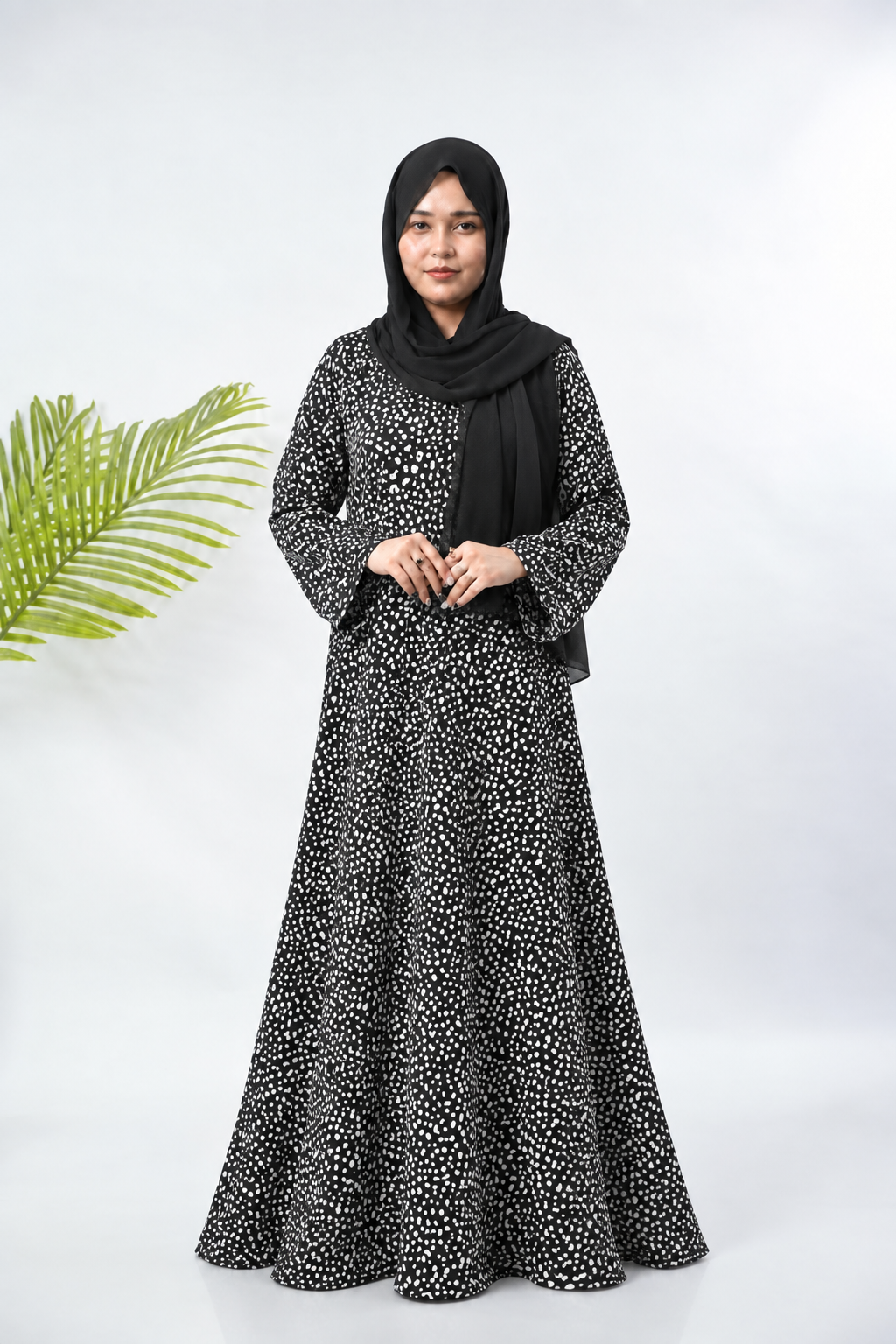 PRINTED ABAYA (PLAIN MAXI) - 220
