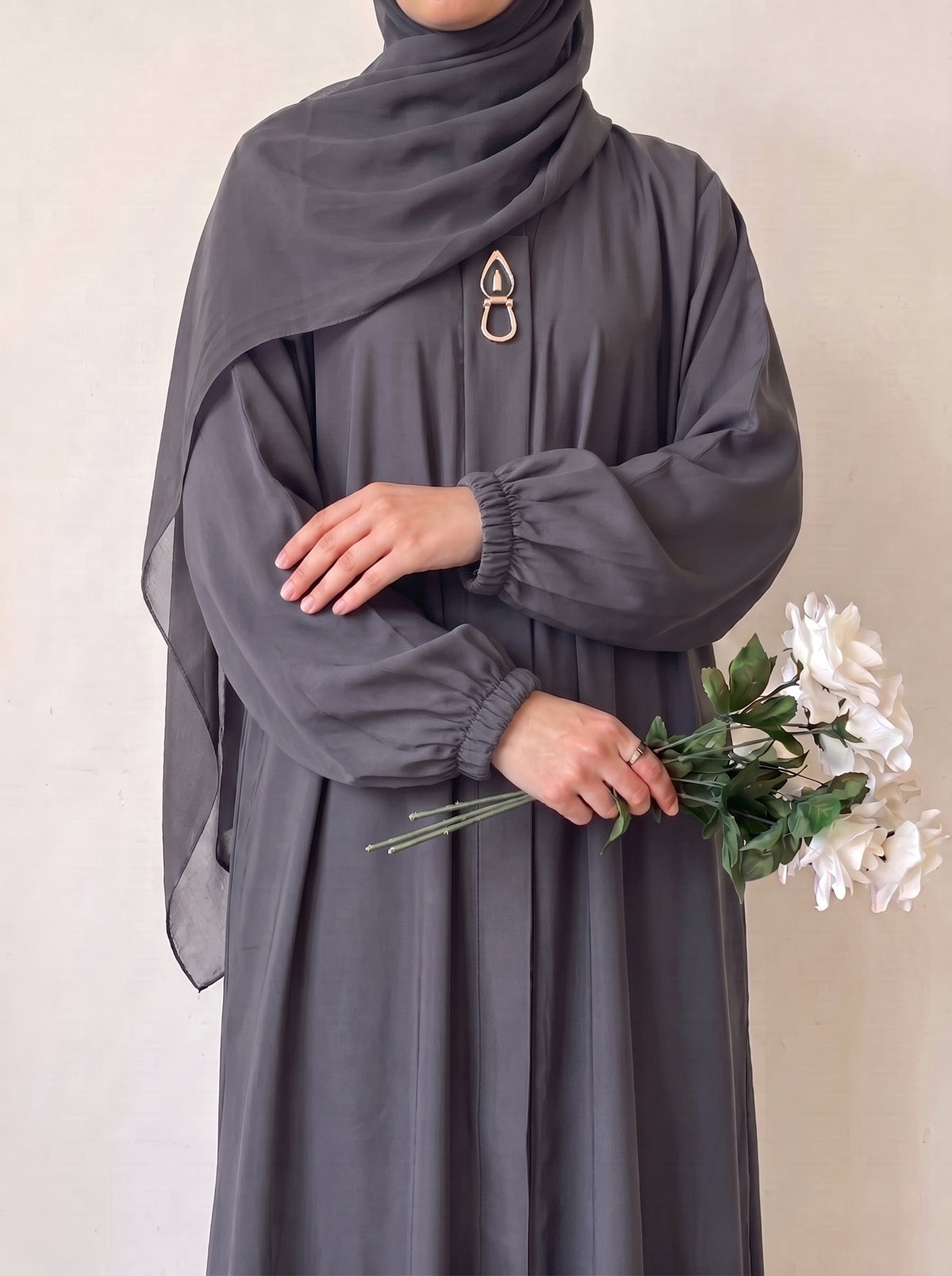 Rs. 1,599 – Everyday Plain Abaya - Dim Grey