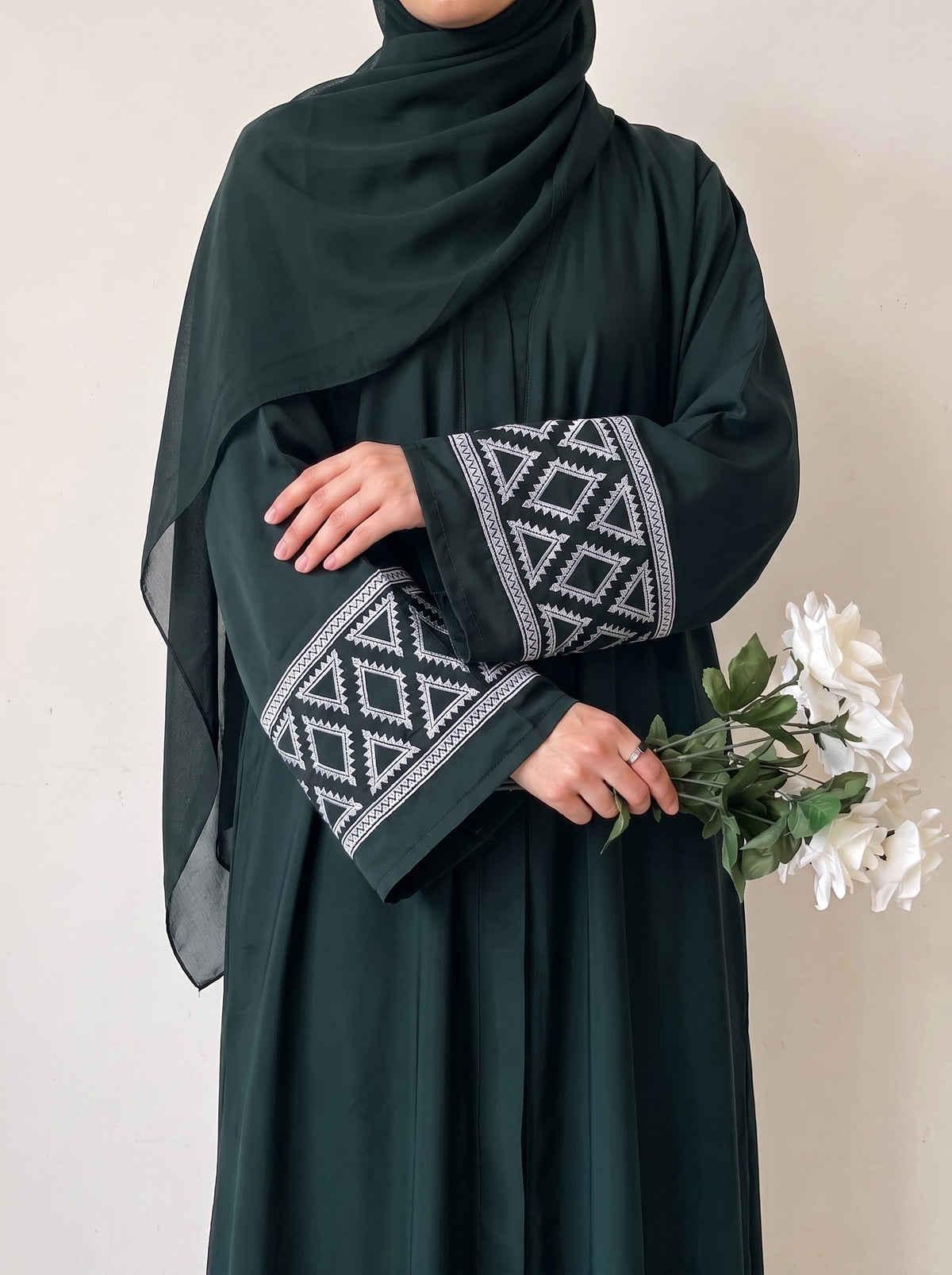 The Prism Abayah - Timber Green