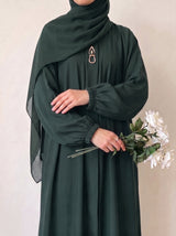 Rs. 1,599 – Everyday Plain Abaya - Deep Forest
