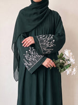 The Wildflower Abaya - Timber Green
