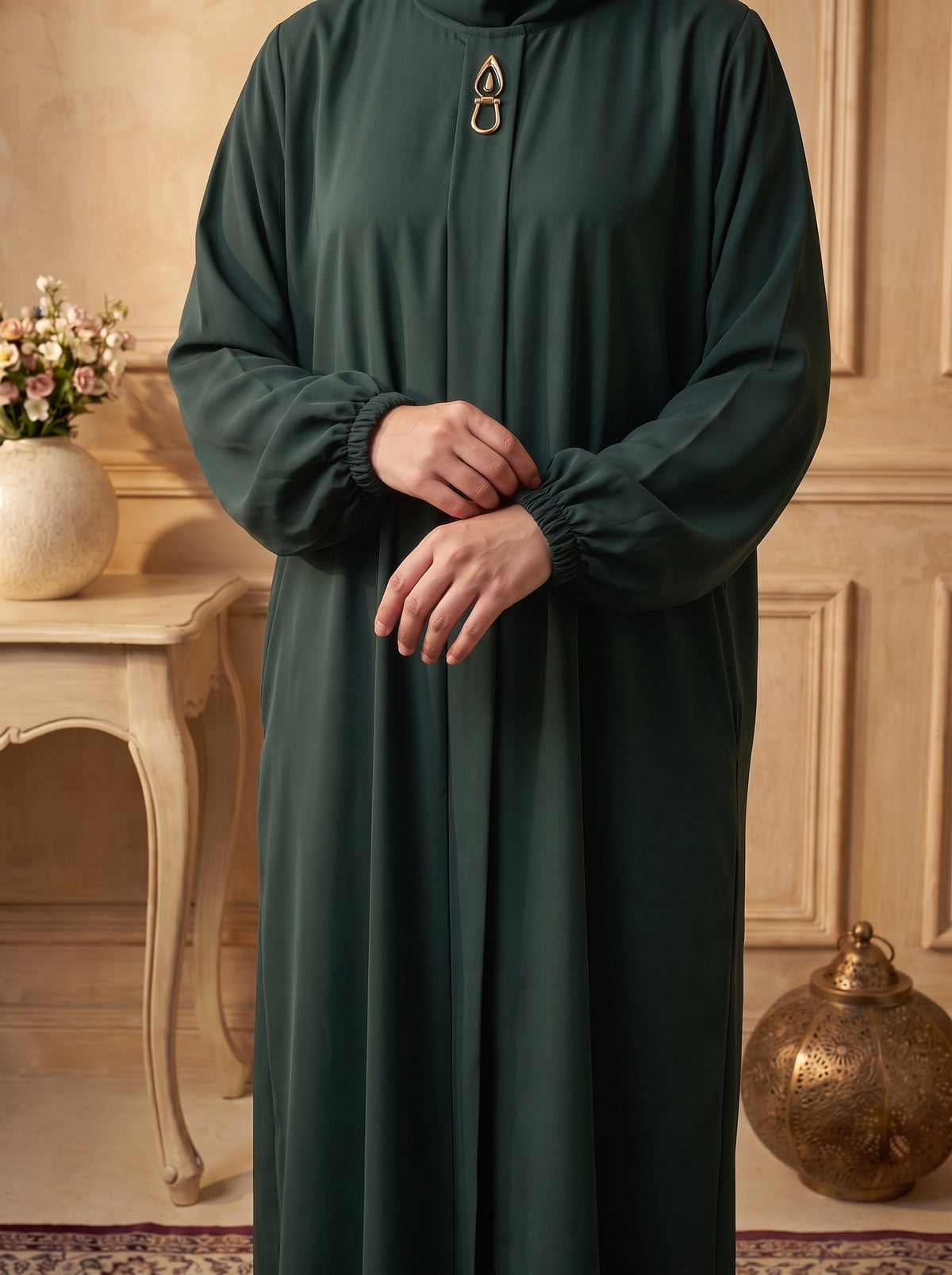 Rs. 1,599 – Everyday Plain Abaya - Deep Forest