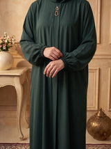 Rs. 1,599 – Everyday Plain Abaya - Deep Forest