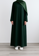 PLAIN MAXI ABAYA VOLUME 1 (Dual Pocket)  - GREEN