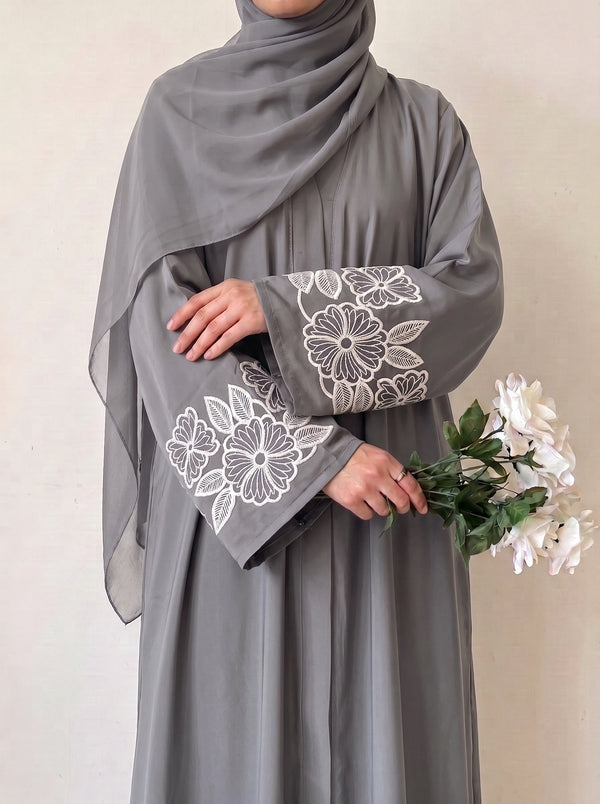Petal Muse Abayah - Smoky Grey