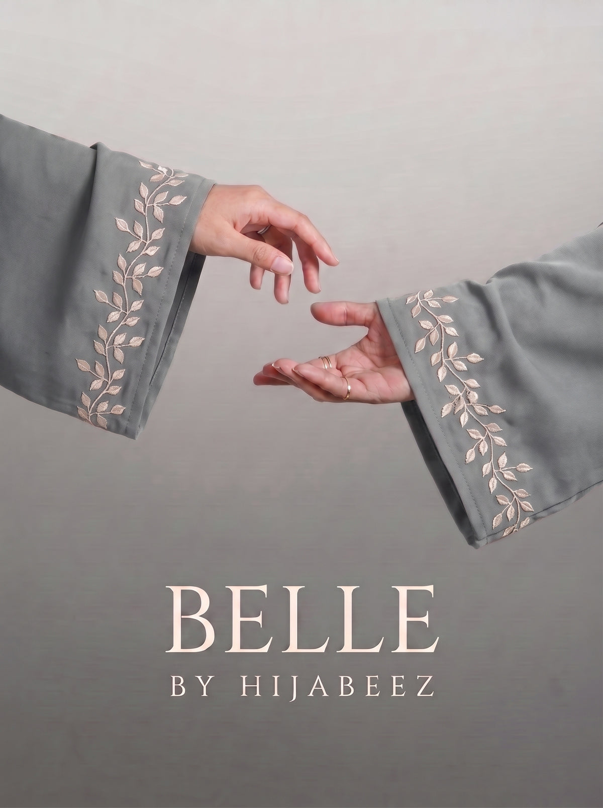 Belle Abaya - Smoky Grey