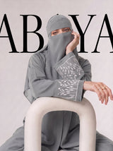The Wildflower Abaya - Smoky Grey