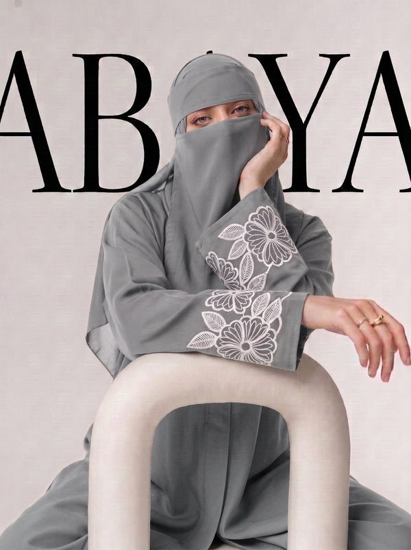 Petal Muse Abayah - Smoky Grey