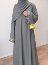 Belle Abaya - Smoky Grey