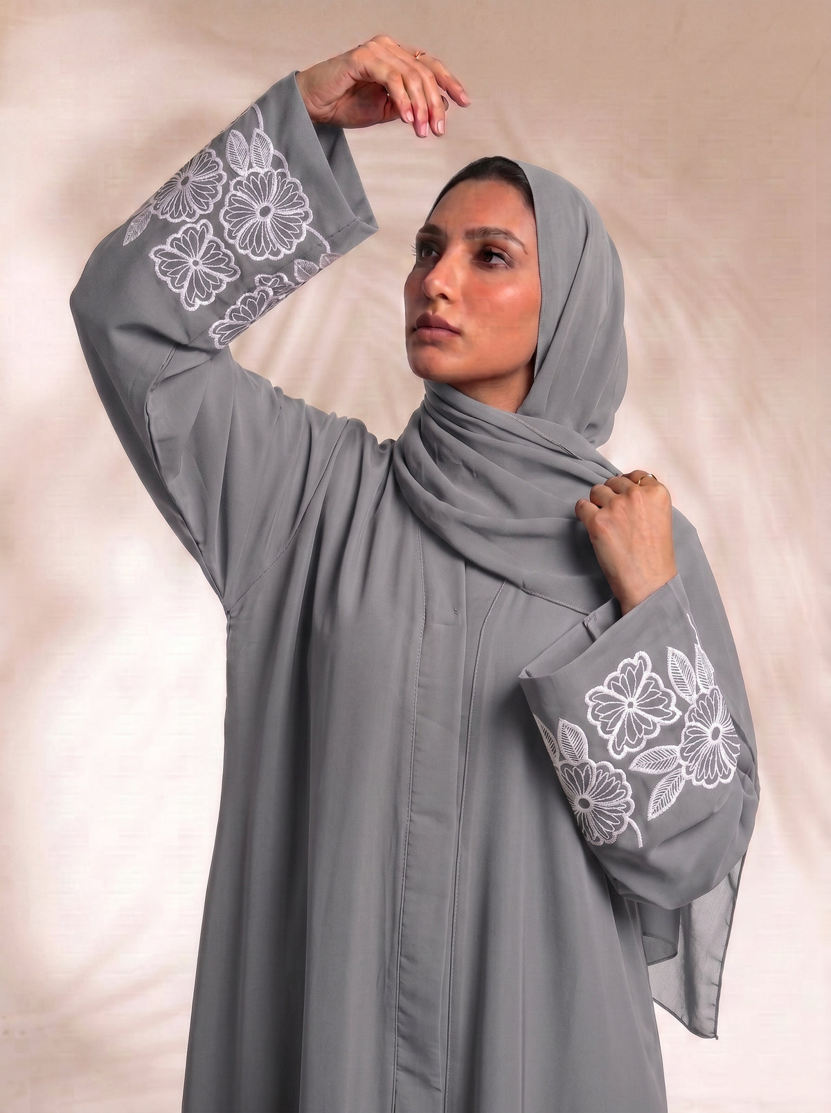 Petal Muse Abayah - Smoky Grey