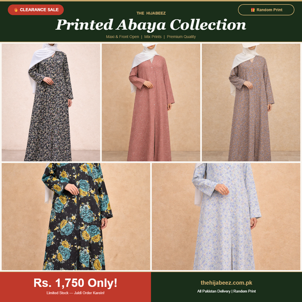 Printed Abaya Clearance — Sirf Rs. 1,750