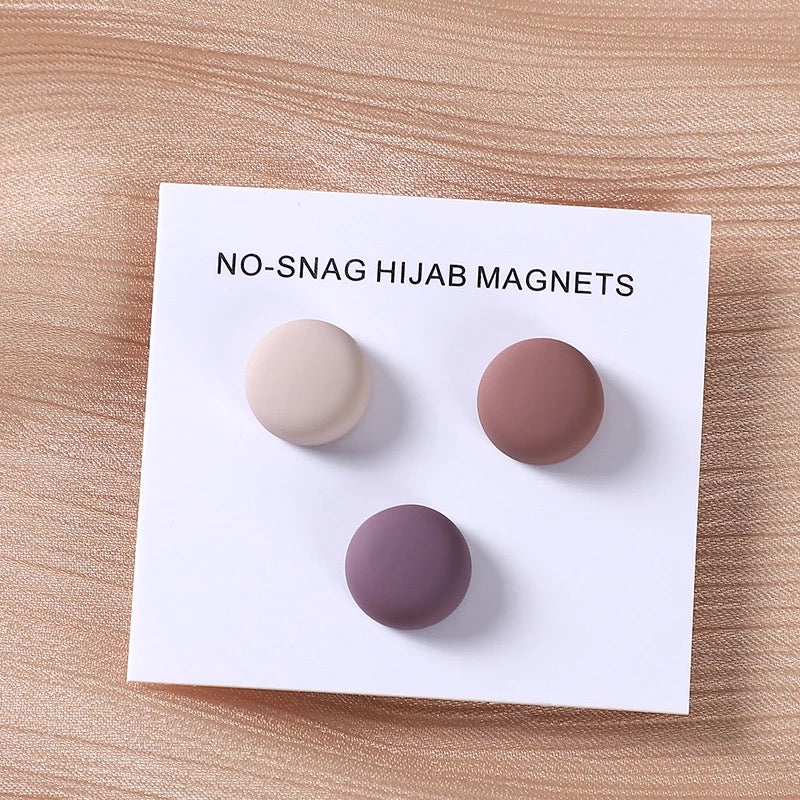 MATTE PASTEL HIJAB MAGNETS - (SINGLE PAIR)