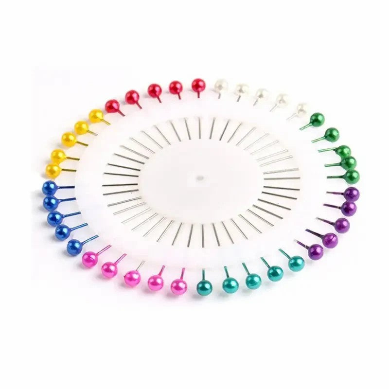 Imported Pearl Head Hijab Pins Wheel – Multicolor