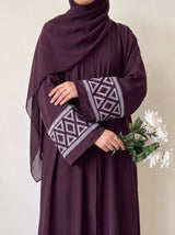 The Prism Abayah - Dark plum