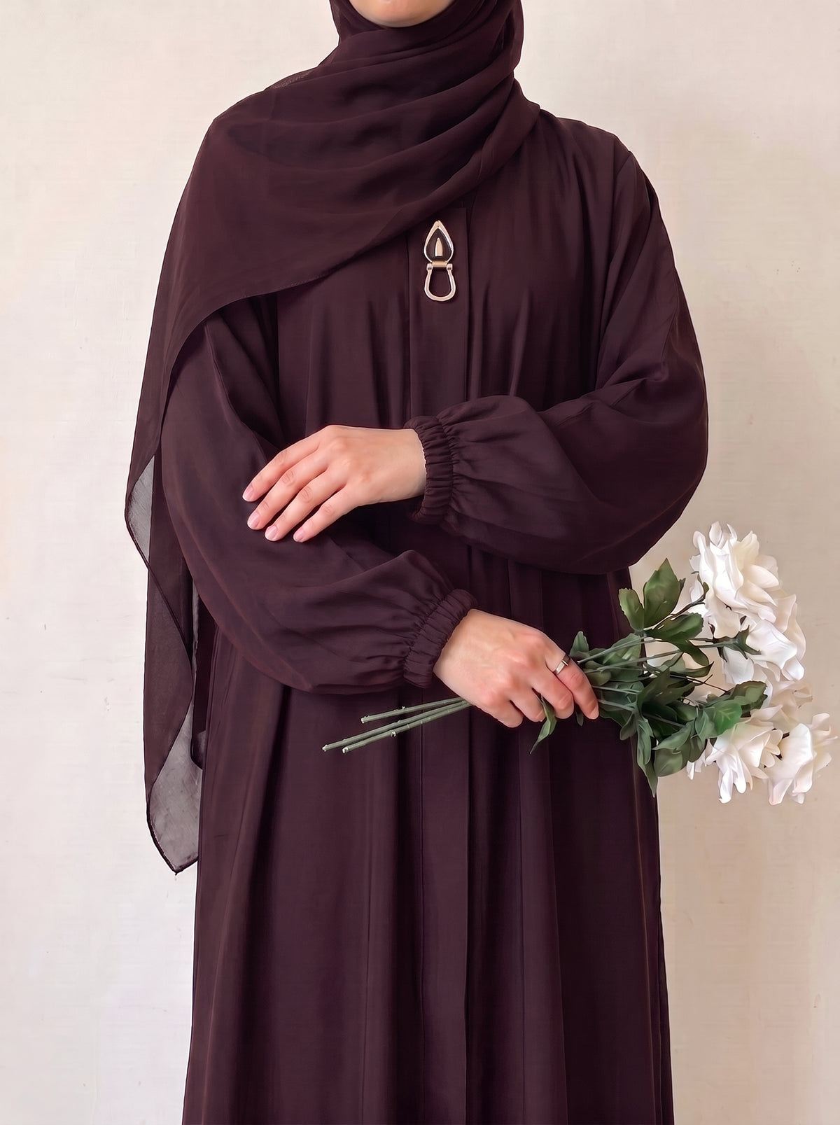 Rs. 1,599 – Everyday Plain Abaya - Dark Garnet