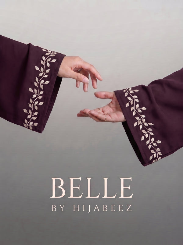Belle Abaya - Dark Plum