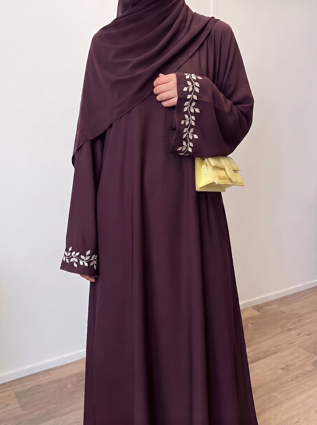 Belle Abaya - Dark Plum