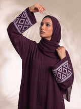 The Prism Abayah - Dark plum