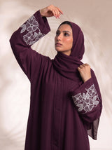 Petal Muse Abayah - Dark plum
