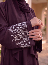 The Wildflower Abaya - Dark plum