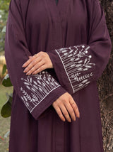 The Wildflower Abaya - Dark plum