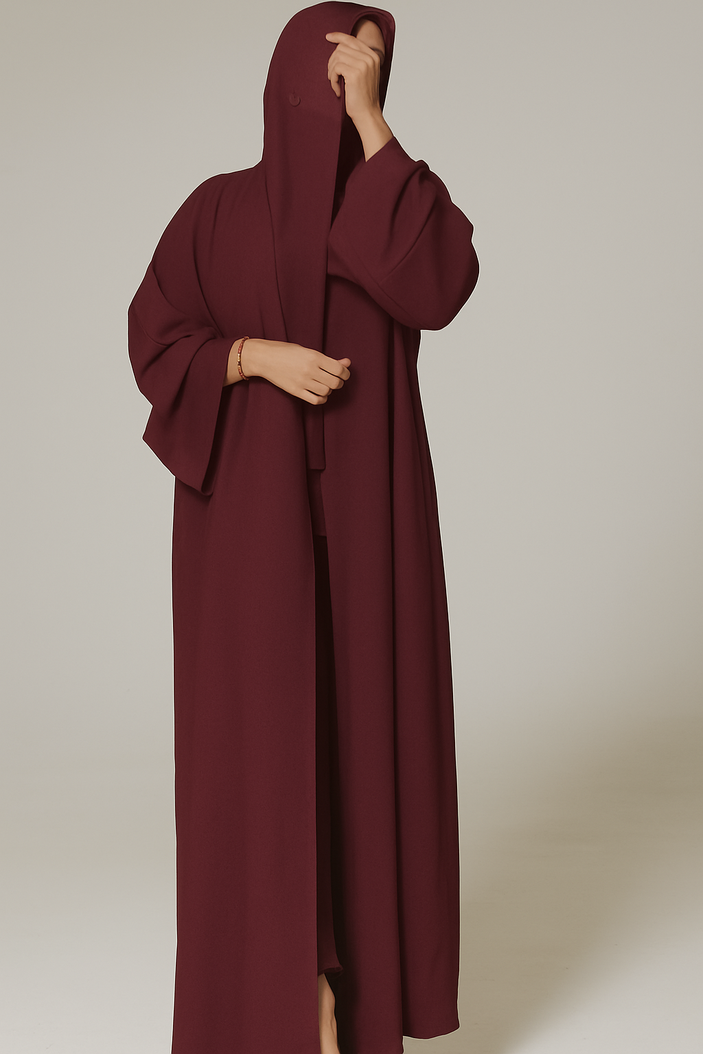 PLAIN CLASSIC ABAYA VOLUME 1  - MEHROON