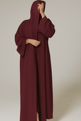 PLAIN CLASSIC ABAYA VOLUME 1  - MEHROON