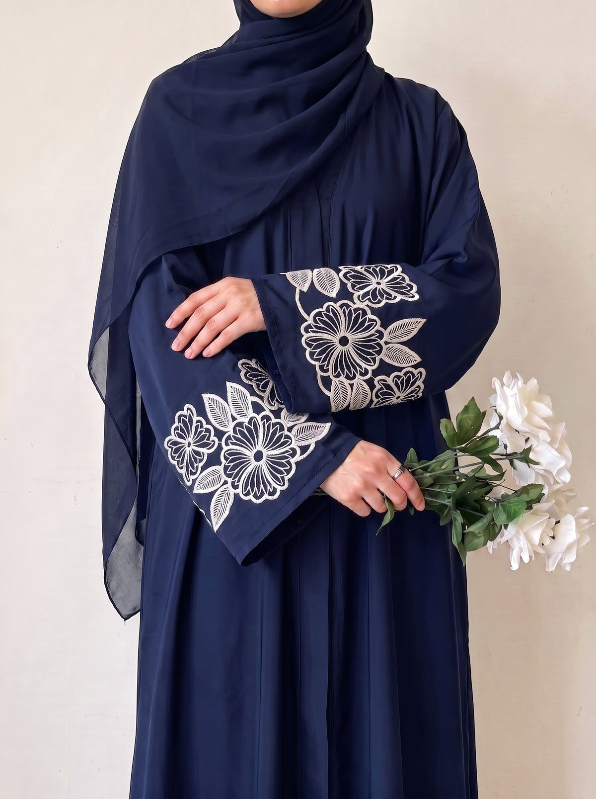 Petal Muse Abayah - Tealish Blue