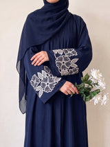Petal Muse Abayah - Tealish Blue