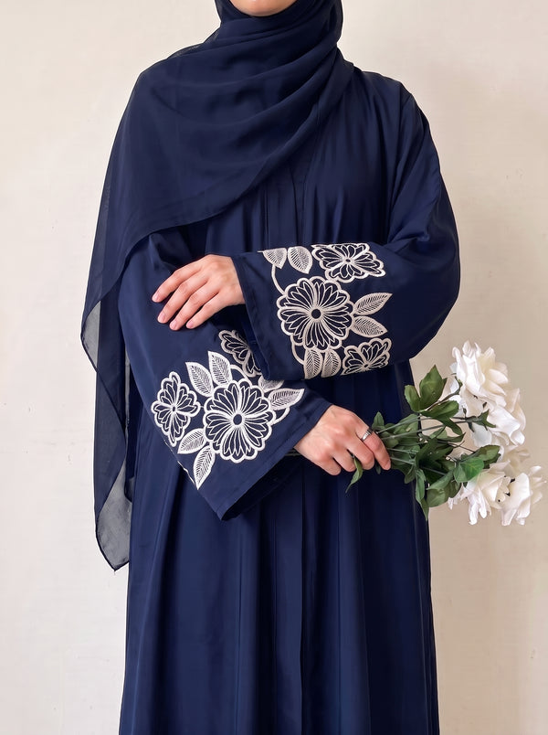 Petal Muse Abayah - Tealish Blue