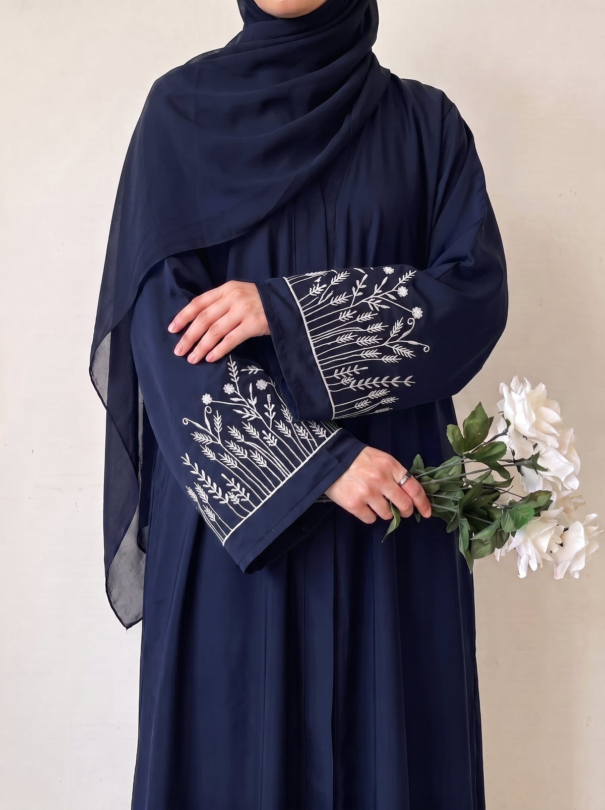 The Wildflower Abaya - Tealish Blue