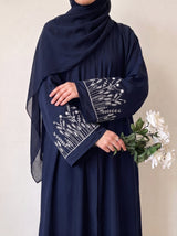 The Wildflower Abaya - Tealish Blue