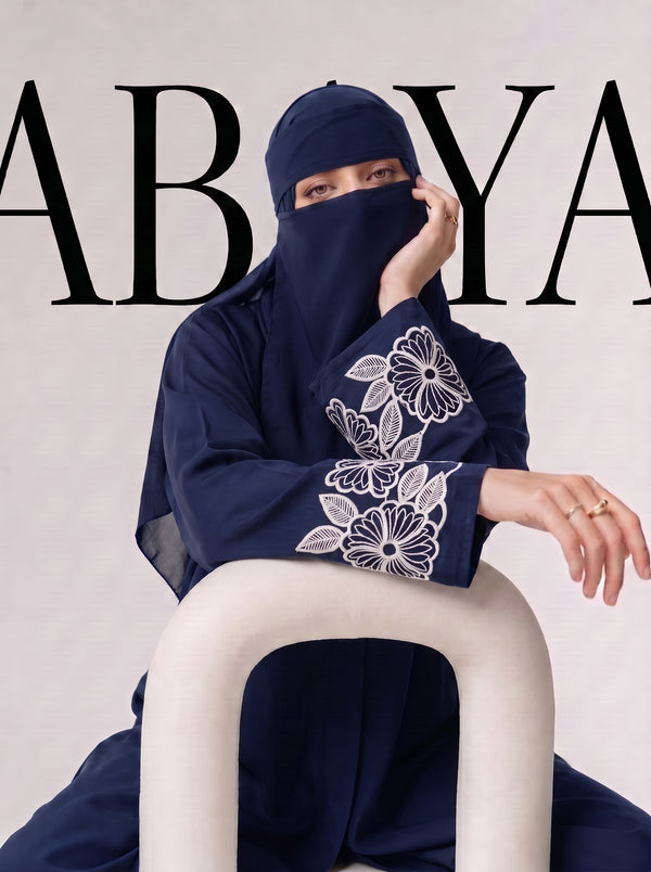 Petal Muse Abayah - Tealish Blue