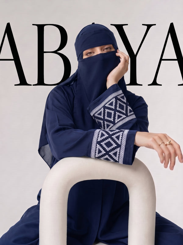 The Prism Abayah - Tealish Blue