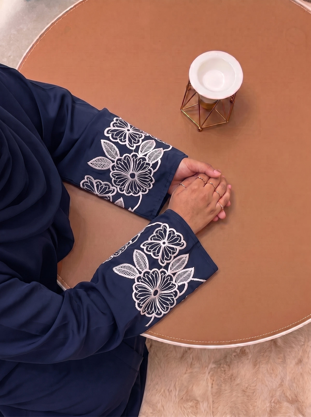 Petal Muse Abayah - Tealish Blue