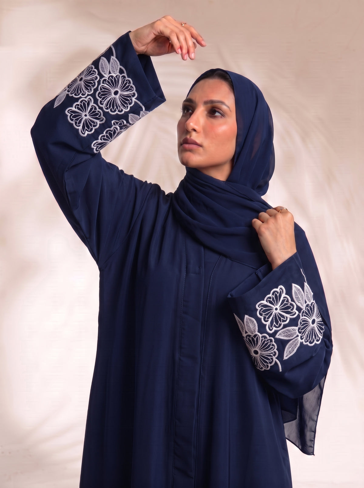 Petal Muse Abayah - Tealish Blue