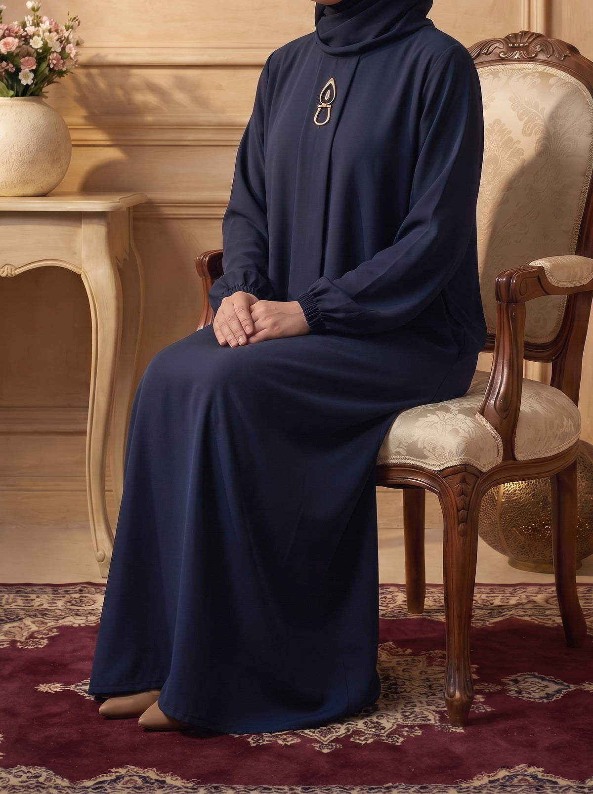 Rs. 1,599 – Everyday Plain Abaya - Deep Navy