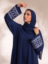 The Prism Abayah - Tealish Blue