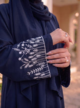 The Wildflower Abaya - Tealish Blue