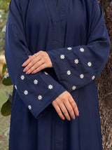 Mini Bloom Abaya - Tealish Blue