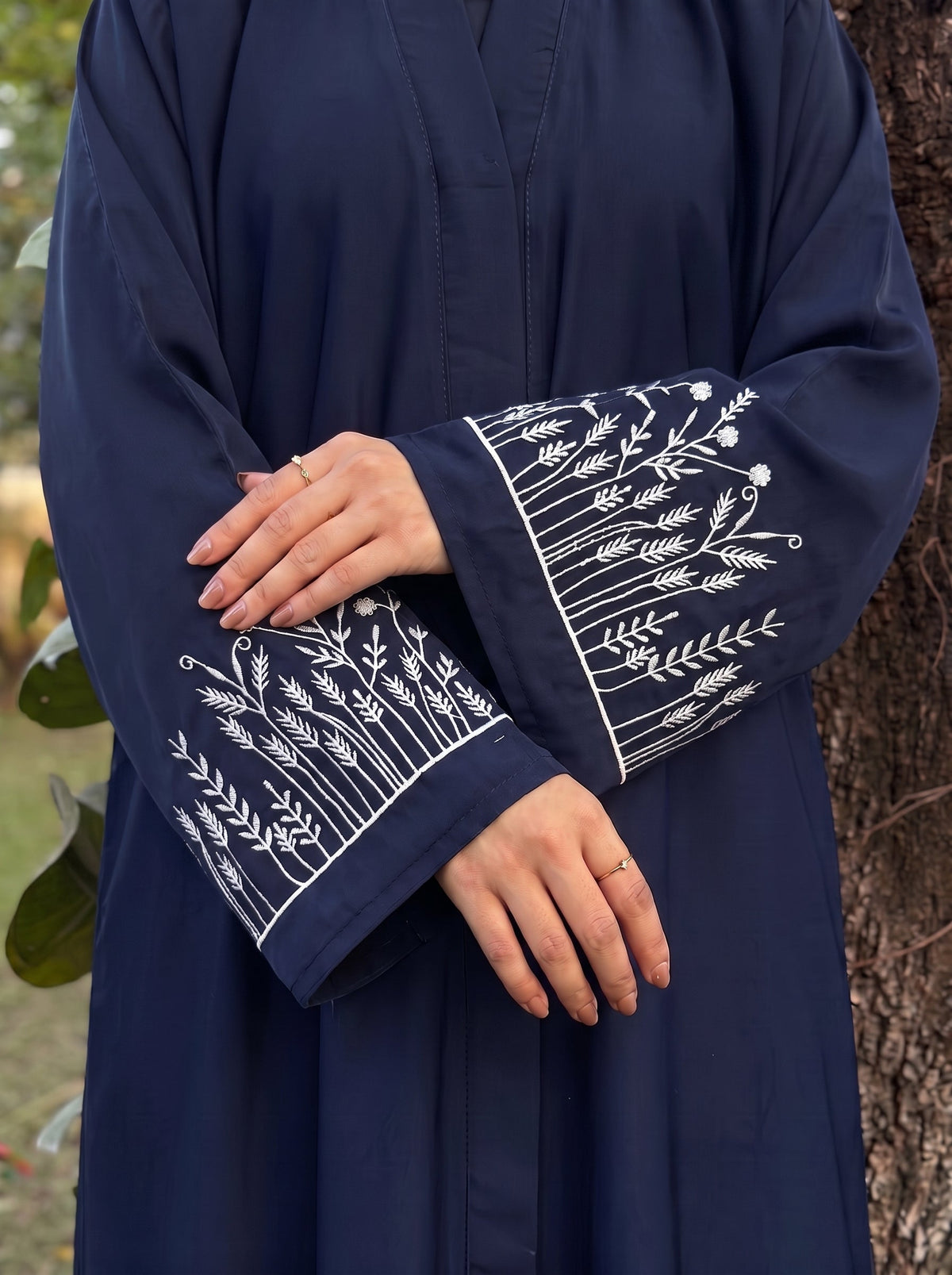 The Wildflower Abaya - Tealish Blue
