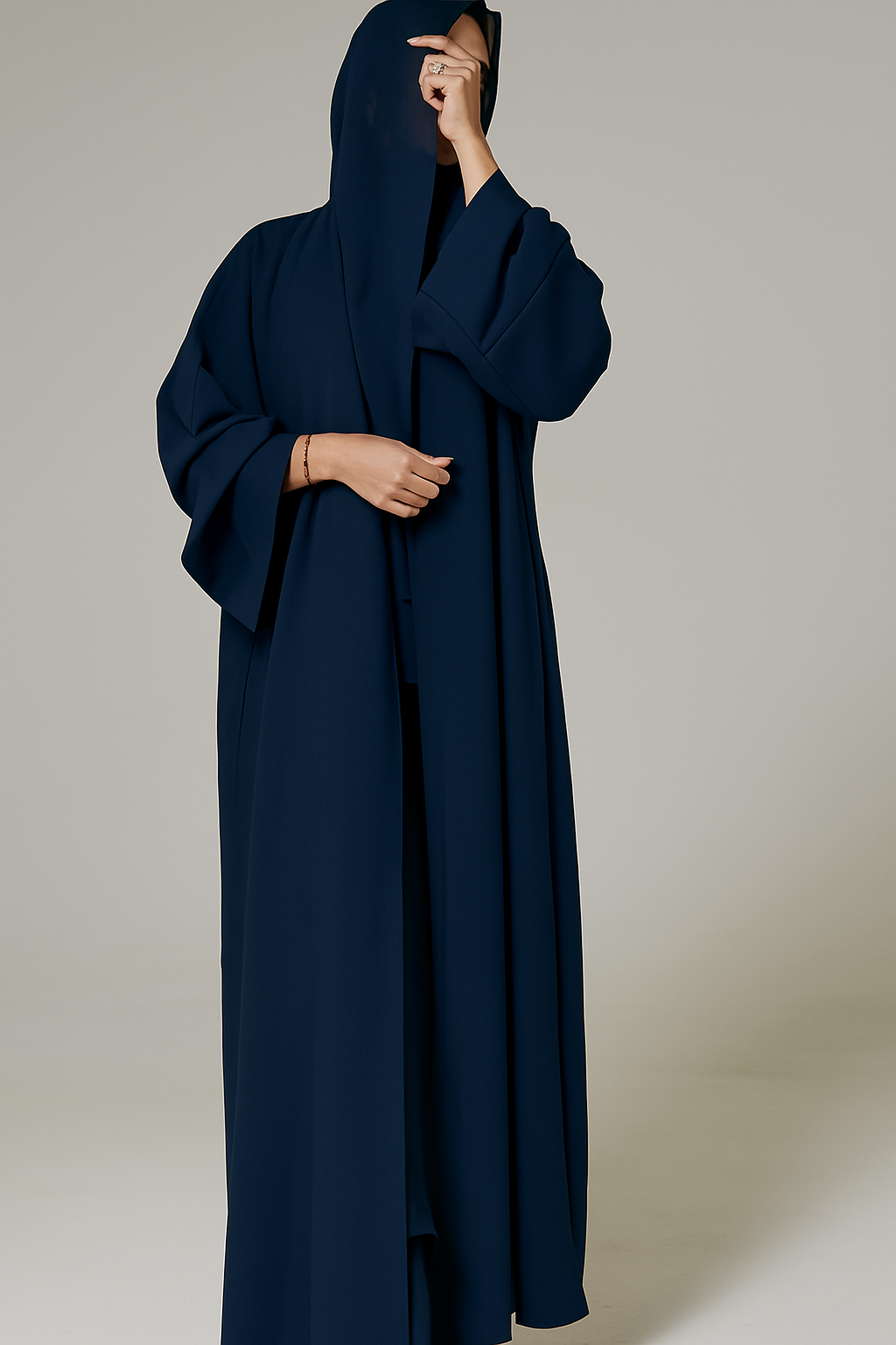 PLAIN CLASSIC ABAYA VOLUME 1  - NAVY BLUE