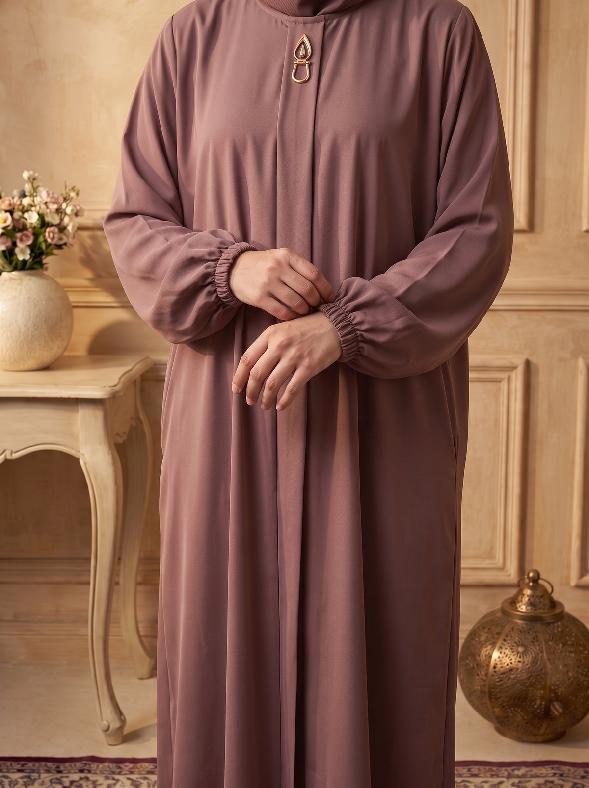 Rs. 1,599 – Everyday Plain Abaya - Cooper Rose